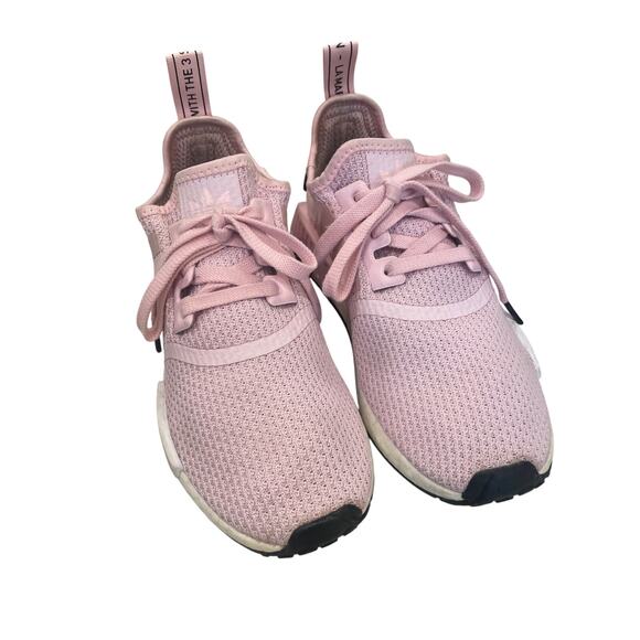 Adidas Sneakers Women’s Size 7 Clear Pink NMD R1 Ultra Boost Athletic Running - Picture 2 of 8